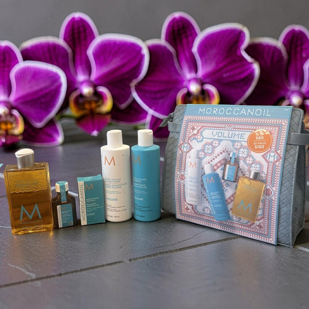 Moroccanoil Volume Shampoo Conditioner Light Treatment Shower Gel Cosmetics Bag